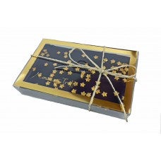 Gift Box: Gold Stars Block Dark